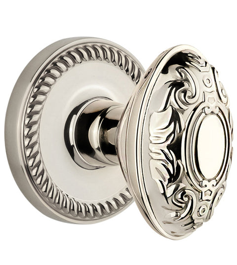 Newport Rosette With Grande Victorian Knob, Grandeur NEWGVC