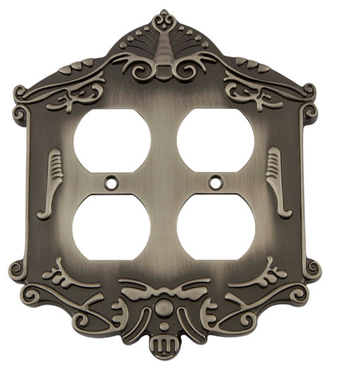 Victorian Quad Outlet Plate, Grandeur VICSWPLTD2
