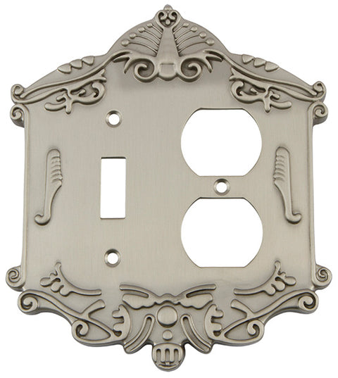 Victorian Outlet and Toggle Switch Plate, Grandeur VICSWPLTTD