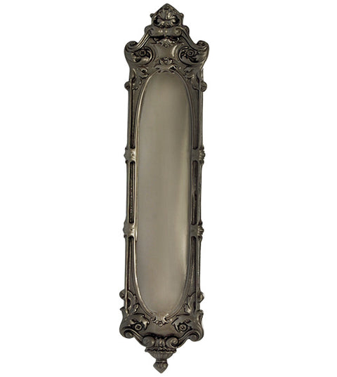 Louis 3-1/8 x 15-1/4 Solid Brass Push Plate, Grandeur PSHLOU