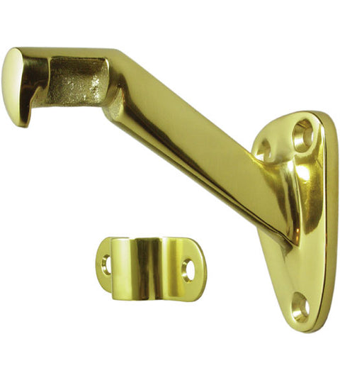 Solid Brass Handrail Bracket, Deltana HRB325