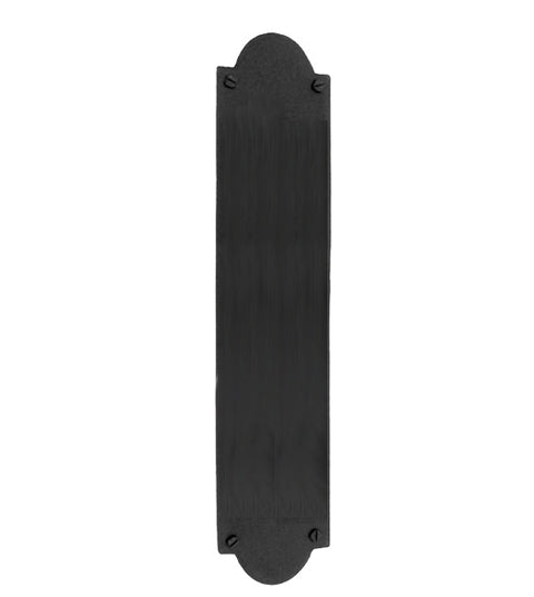 15-3/4 Inch Hand Forged Iron Art Push Plate, Acorn IMCBP