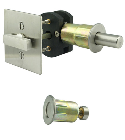 Square Barn Door Privacy Lock, INOX EC1314