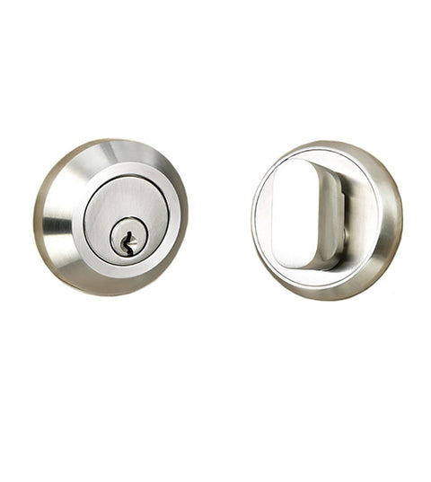 2-3/8 Inch Stainless Steel Single Cylinder Deadbolt, INOX RD110B
