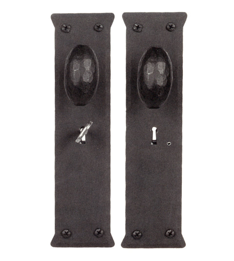 Doorware.com 9-7/8 Inch Mortise Skeleton Key Iron Art Lockset With Egg Knob, Acorn IWYBI
