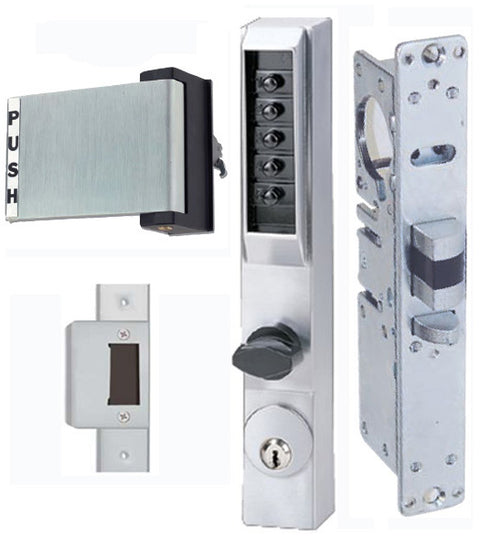 Storefront Door Mortise Deadlatch Keypad Lock Sets, KABA-3001-DLPx