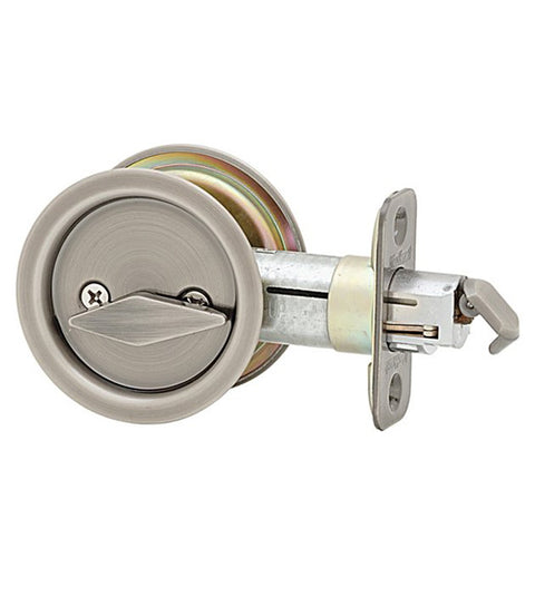 Round Pocket Door Lock Privacy, Kwikset 335-RDT