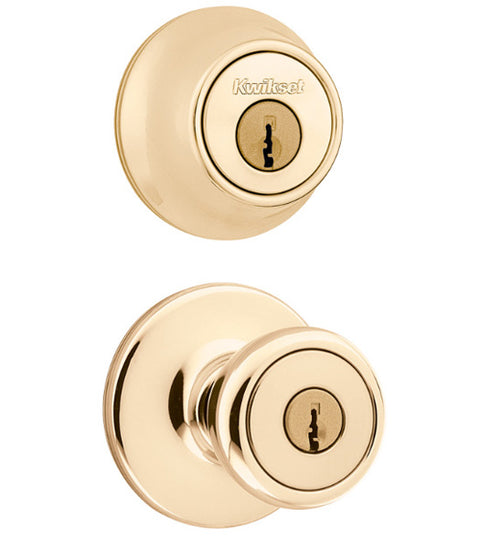 Apartment Keyed Tylo Knob With Single Cylinder Deadbolt, Kwikset 690T