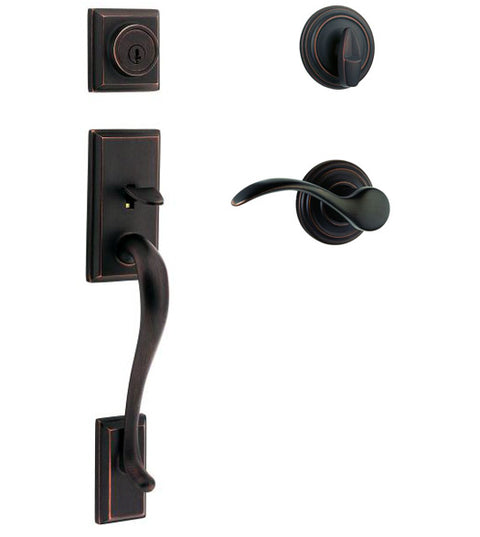 Hawthorne Single Cylinder Handleset, Kwikset 800HE