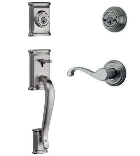 Doorware.com Ashfield Double Cylinder Handleset, Kwikset 801ADH
