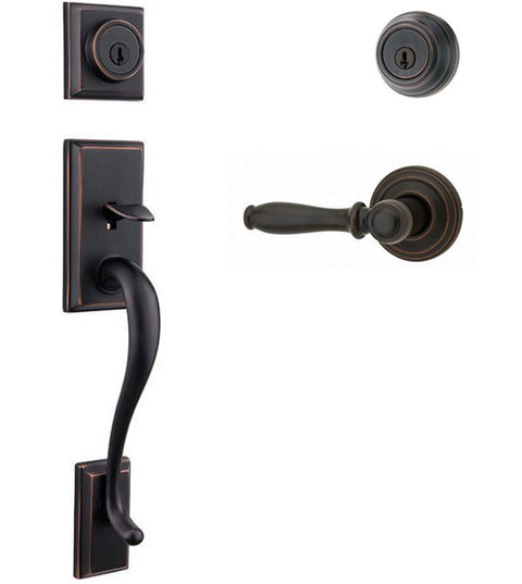 Doorware.com Hawthorne Double Cylinder Handleset, Kwikset 801HE