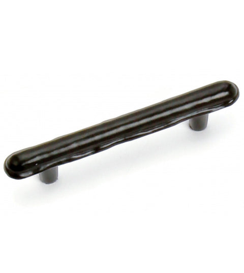 Hammered Matte Black Cabinet Pull, Laurey 37520