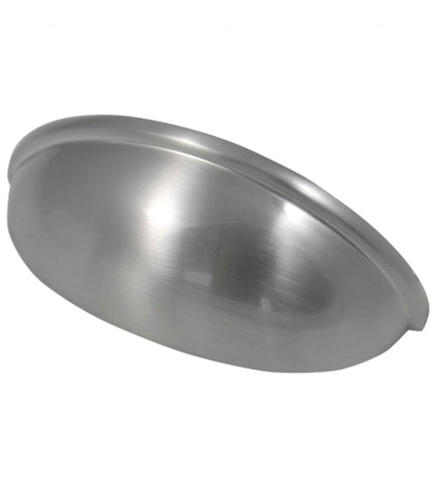 Satin Nickel Newport Cup Pull, Laurey 52439