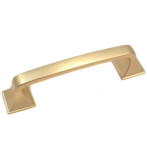 Small Satin Brass Newport Cabinet Pull, Laurey 57104