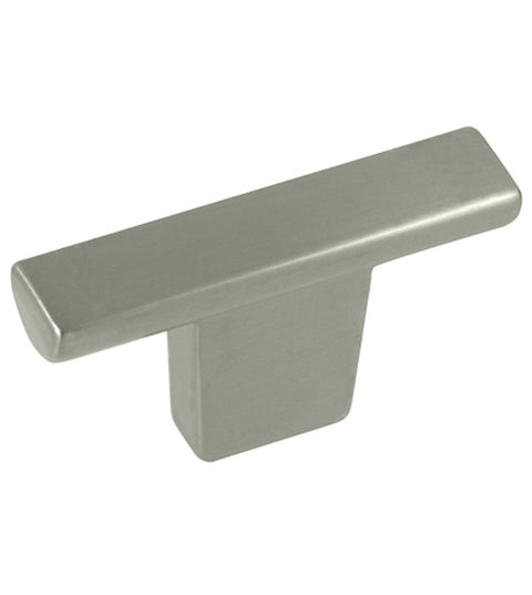 Satin Nickel Cosmopolitan T-Knob, Laurey 72928