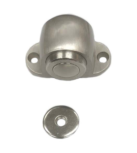 Satin Nickel Magnetic Dome Door Stop, Prime Hardware MDS114U15