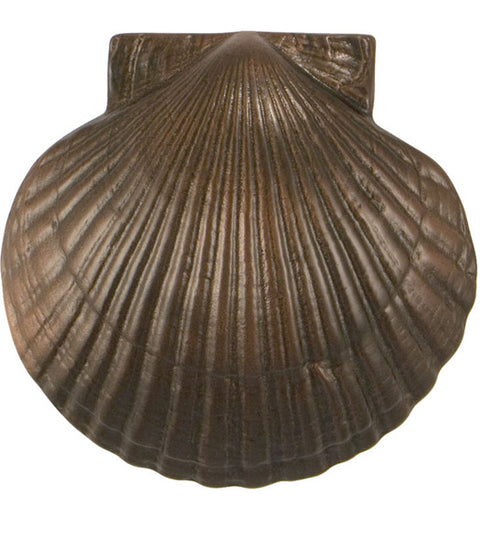 Doorware.com Oiled Bronze Sea Scallop Door Knocker, Michael Healy MH1074