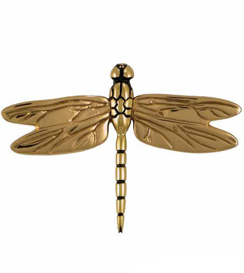 4-1/2 Inch Polished Brass Dragonfly Door Knocker, Michael Healy MHS21