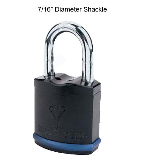 Doorware.com Heavy Duty Padlock with 7/16 Diameter Shackle, 2-5/16 Inch Clearance