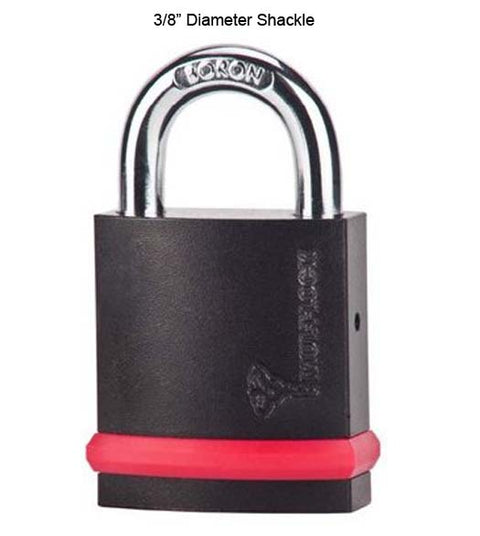 3/8 Inch Diameter Shackle Security Padlock, Mul-T-Lock NE10LE1