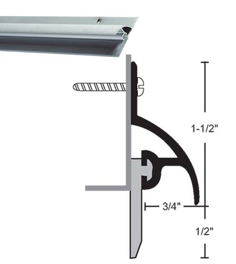 36 Inch Rain Guard Vinyl Blade Sweep, NGP 101V-36