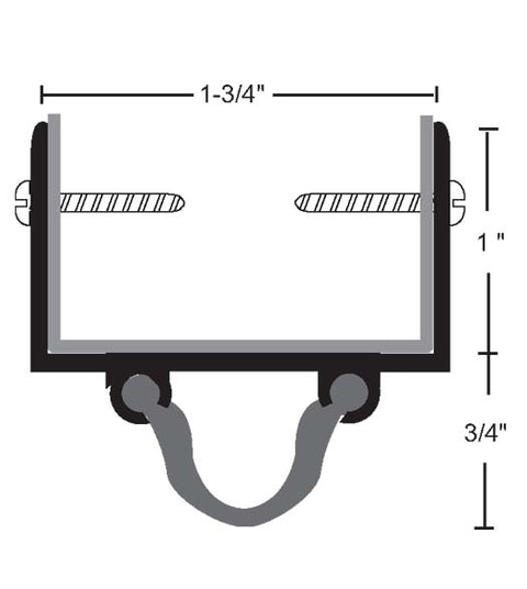 1 x 36 Neoprene Door Shoe, NGP 26N-36