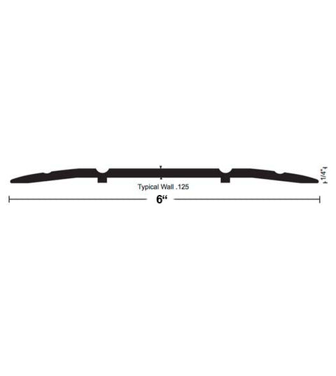 6 x 1/4 x 72 Saddle Threshold, NGP 613-72