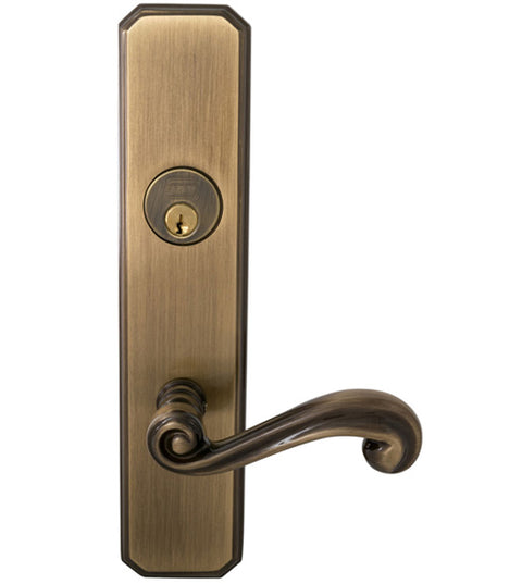 Classic Scroll Lever Mortise Lockset, Omnia 11055