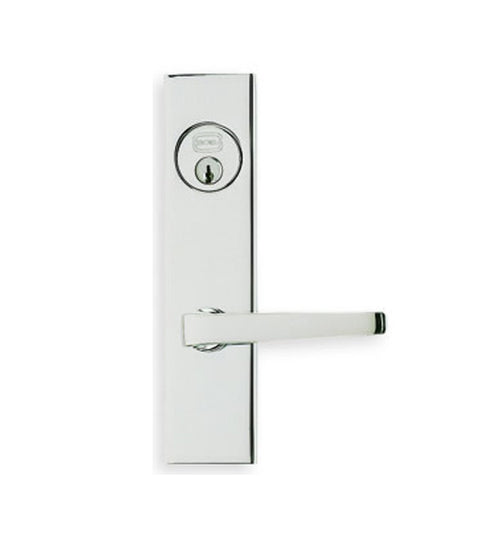 Contemporary Narrow Backset Lockset, Omnia 64036
