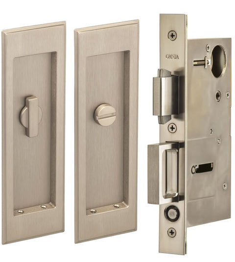 Traditional Pocket Door Privacy Set, Omnia 7037/L