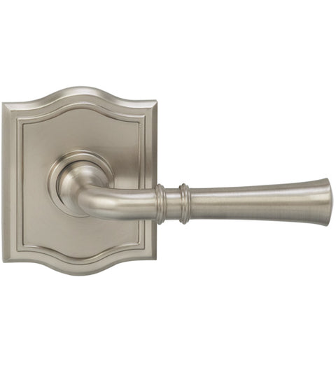 Fluted Lever With Arched Rose, Omnia 785AR