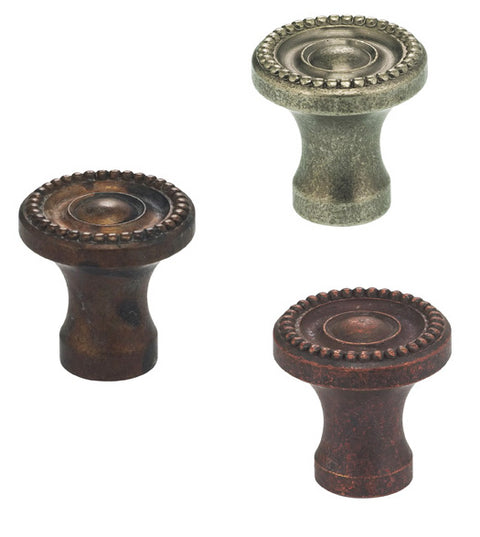 Doorware.com Beaded Vintage Finish Cabinet Knob, Omnia 9430/32