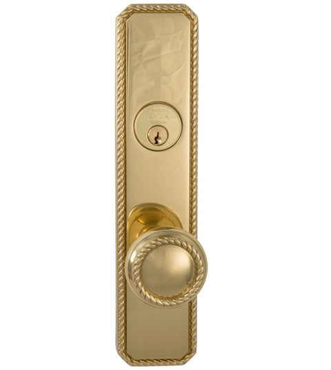 Doorware.com Victorian Rope Door Knob Entry Lockset, Omnia D24441