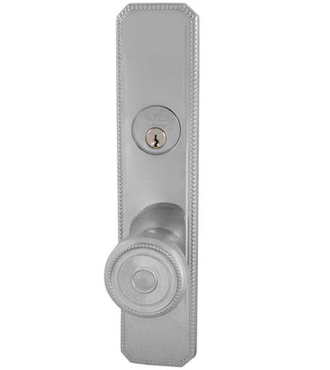 Beaded Design Door Knob Entry Door Lockset, Omnia D25430