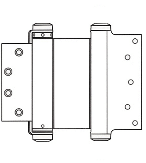 6 x 4-1/2 Template Mortise Double Acting Spring Hinge, Pair, PBB-DA816045