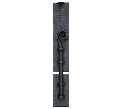 6-5/8 Inch Black Iron Square Bolt, Acorn RL9BP