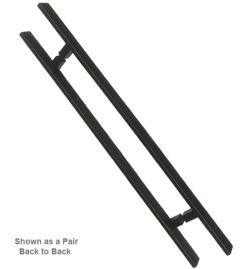 Matte Black 48 Inch Rectangular Door Handle