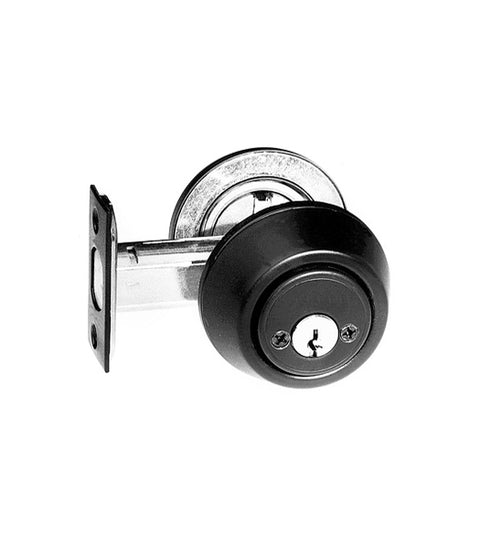 Doorware.com Double Cylinder Smooth Iron Deadbolt ACORN SMABG