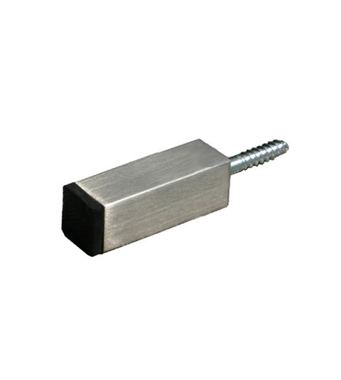 1-1/2 Contemporary Square Stainless Steel Wall Mount Door Stop, FII-SQDS150-US32D