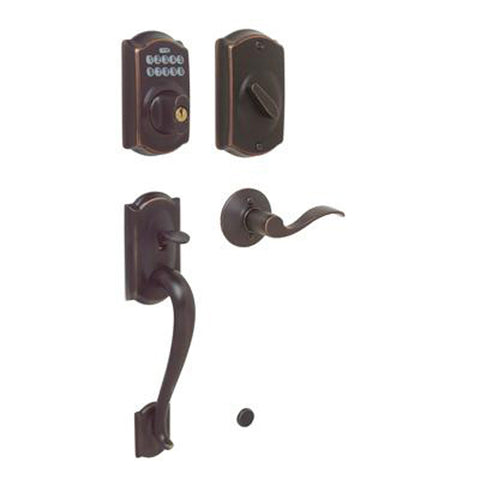 Camelot Keypad Handleset With Accent Lever