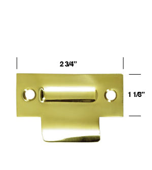 Doorware.com Solid Brass T-Strike for Roller Catch, Deltana TSRCA275