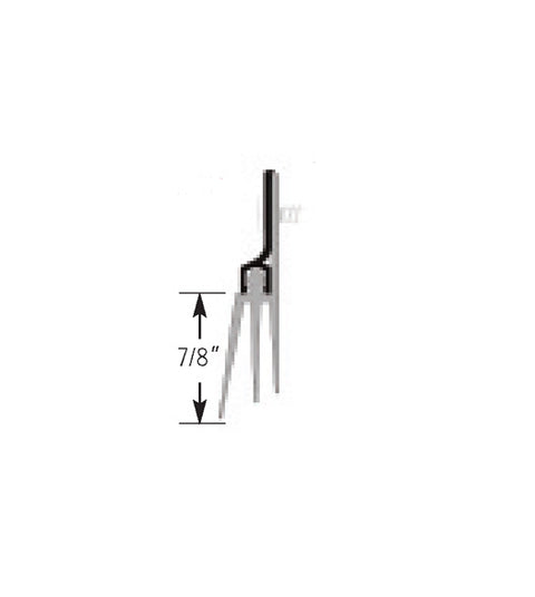 48 Inch Vinyl Triple Blade Door Sweep