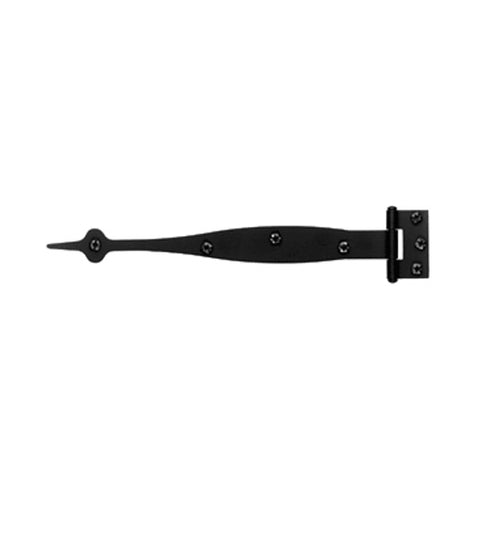 9 Inch Smooth Iron Cabinet Spear Tip Strap Hinge, Acorn AI2BQ