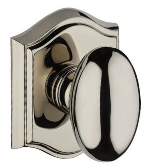 Ellipse Knob with Traditional Arch Rose, Baldwin ELL-TAR