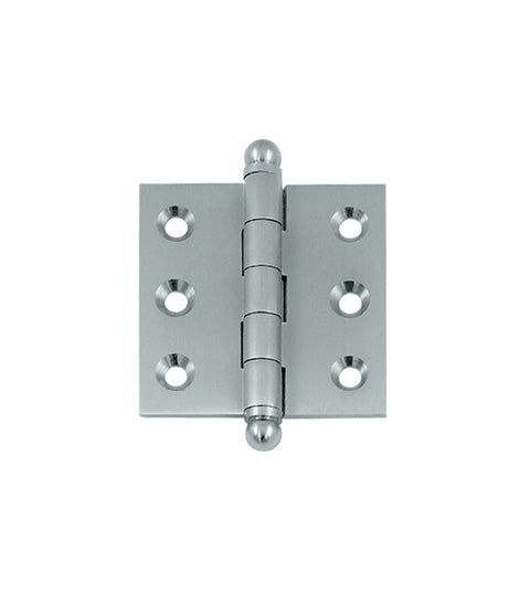 2 Inch x 2 Inch Solid Brass Cabinet Hinge, Pair, Deltana CH2020