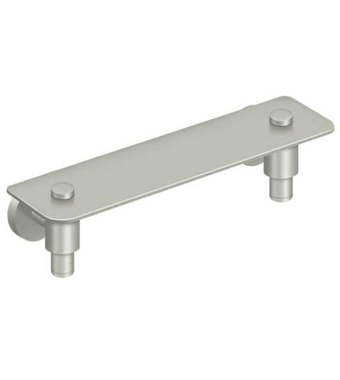 12 Inch Satin Nickel Wall Shelf, Deltana BBS2018-15