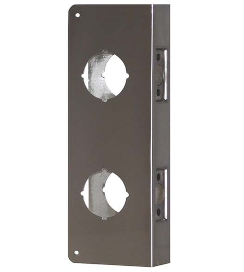 5-1/2 Inch Center to Center Double Lock Wrap Around Plate for 2-3/4 Backset, Don-Jo 258-CW