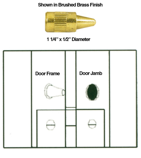 Security Door Hinge Pin, Deltana 44368