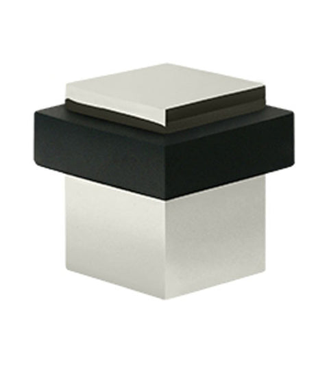 Solid Brass Modern Square Door Stop, Deltana UFBS138