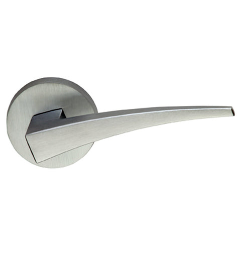 Modern Door Lever with Round Rose, Omnia 227/00